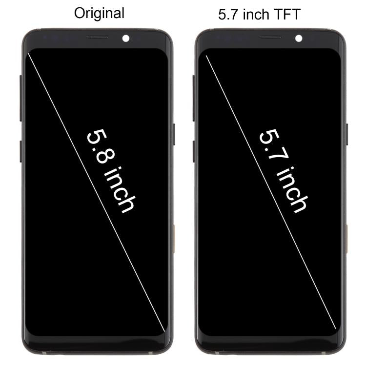 For Samsung Galaxy S9 SM-G960F 5.7 inch TFT LCD Screen Digitizer Full Assembly with Frame (Purple)