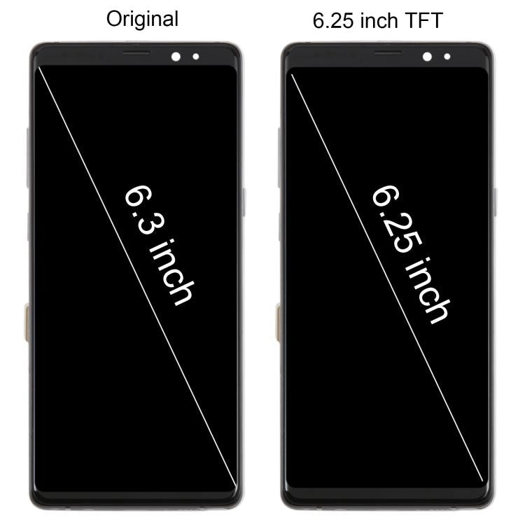 For Samsung Galaxy Note 8 SM-N950F 6.25 inch TFT LCD Screen Digitizer Full Assembly with Frame (Black)