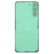 For Samsung Galaxy S21 FE SM-G990B Back Cover with Camera Lens Cover(Green)