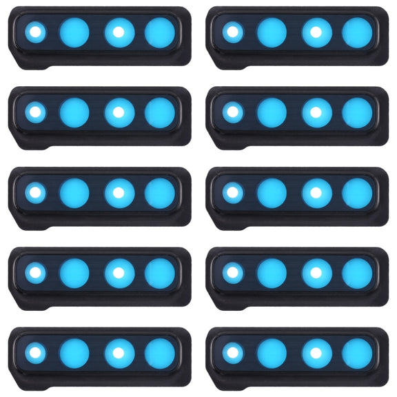 For Galaxy A9 (2018) A920F/DS 10pcs Camera Lens Cover (Black)