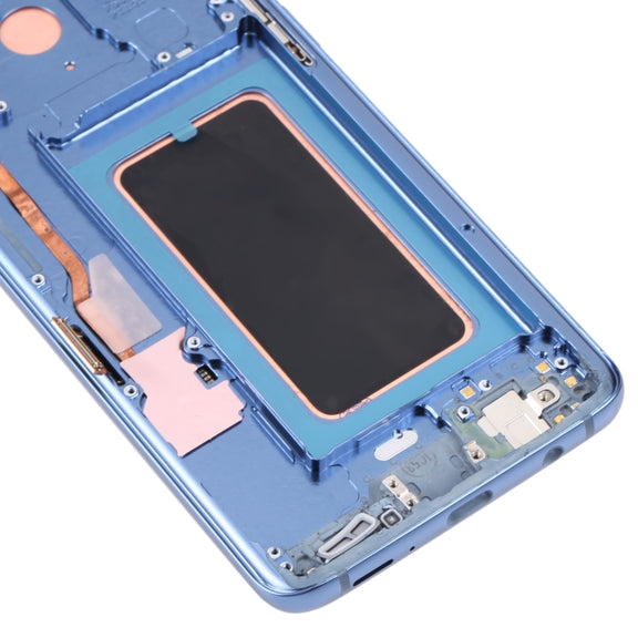Super AMOLED LCD Screen for Galaxy S9+ / G965F / G965F / DS / G965U / G965W / G9650 Digitizer Full Assembly with Frame (Blue)