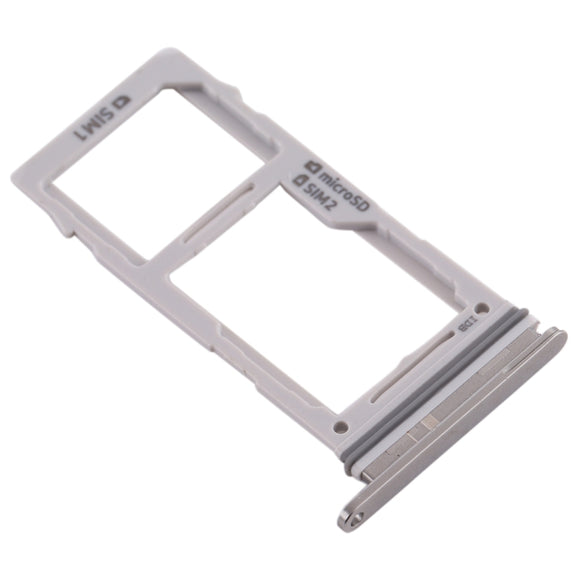 For Galaxy S10+ / S10 / S10e SIM Card Tray + SIM Card Tray / Micro SD Card Tray (White)