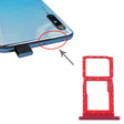 SIM Card Tray + SIM Card Tray / Micro SD Card Tray for Huawei Y9s(Red) - Card Socket by PMc TechLife | Online Shopping South Africa | PMc TechLife | Buy Now Pay Later Mobicred