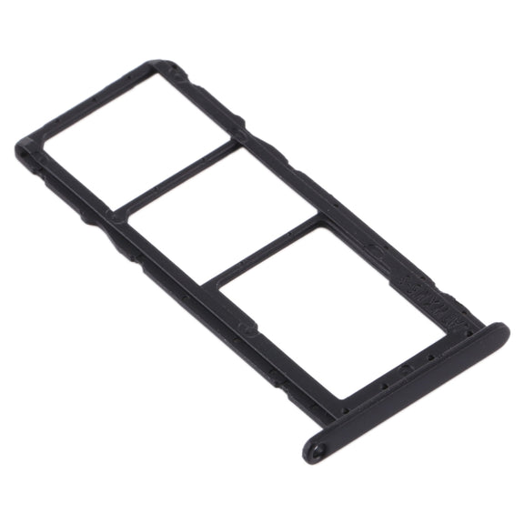 SIM Card Tray + SIM Card Tray + Micro SD Card Tray for Huawei Honor 8A Pro (Black)