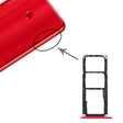 SIM Card Tray + SIM Card Tray + Micro SD Card Tray for Huawei Enjoy Max (Red) - Card Socket by PMc TechLife | Online Shopping South Africa | PMc TechLife | Buy Now Pay Later Mobicred