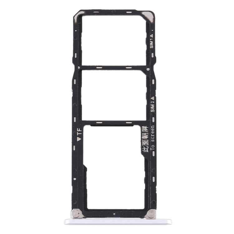 SIM Card Tray + SIM Card Tray + Micro SD Card Tray for Huawei Enjoy Max (Silver)