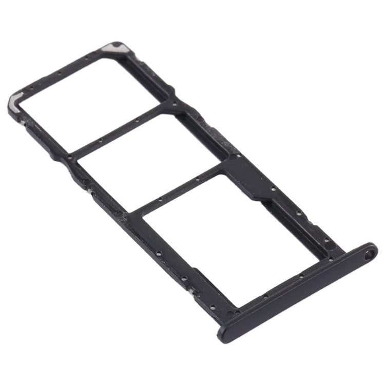 SIM Card Tray + SIM Card Tray + Micro SD Card Tray for Huawei Y8s (Black)