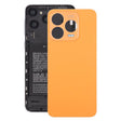 For ZTE Blade V70 Design Leather Material Battery Back Cover with Adhesive(Orange) - For ZTE by PMc TechLife | Online Shopping South Africa | PMc TechLife | Buy Now Pay Later Mobicred