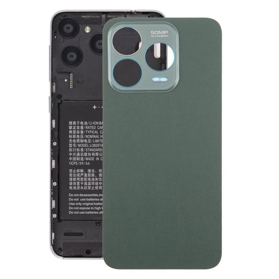 For ZTE Blade V70 Design Leather Material Battery Back Cover with Adhesive