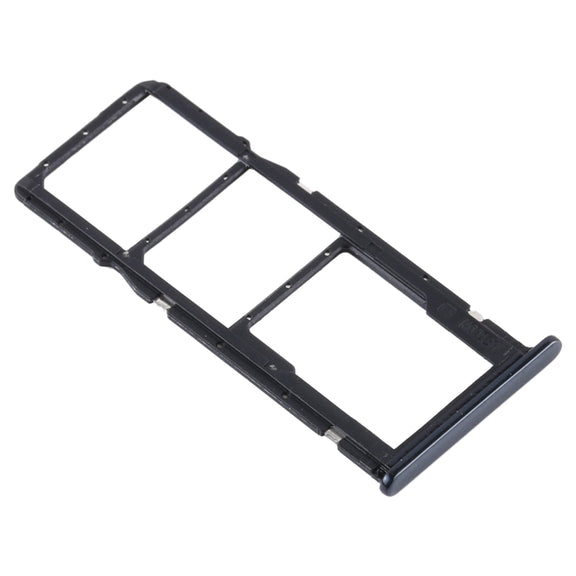 SIM Card Tray + SIM Card Tray + Micro SD Card Tray for Motorola Moto E6 Play/XT2029/XT2029-1(Black)