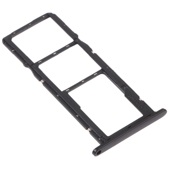 SIM Card Tray + SIM Card Tray + Micro SD Card Tray for Honor 8S 2020 (Black)