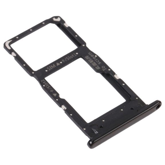 SIM Card Tray + SIM Card Tray / Micro SD Card Tray for Honor 9S (Black)