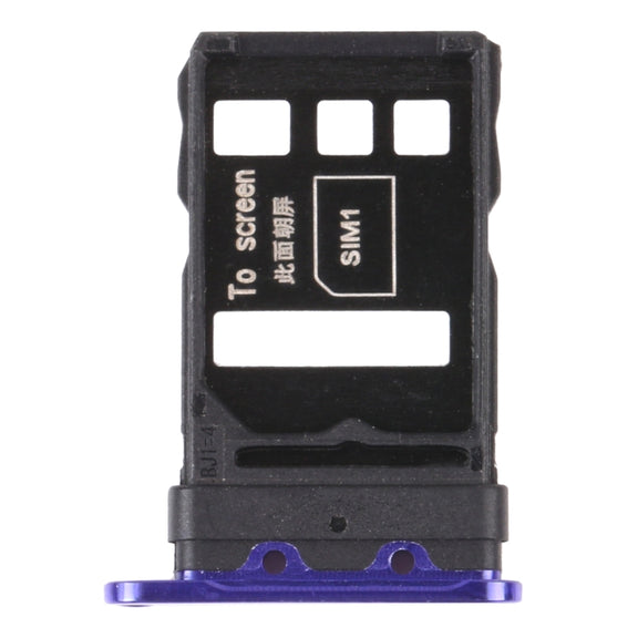 SIM Card Tray + SIM Card Tray for Huawei Nova 7 Pro 5G (Purple)
