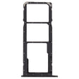 SIM Card Tray + SIM Card Tray + Micro SD Card Tray for Honor 8A 2020 (Black) - Card Socket by PMc TechLife | Online Shopping South Africa | PMc TechLife | Buy Now Pay Later Mobicred