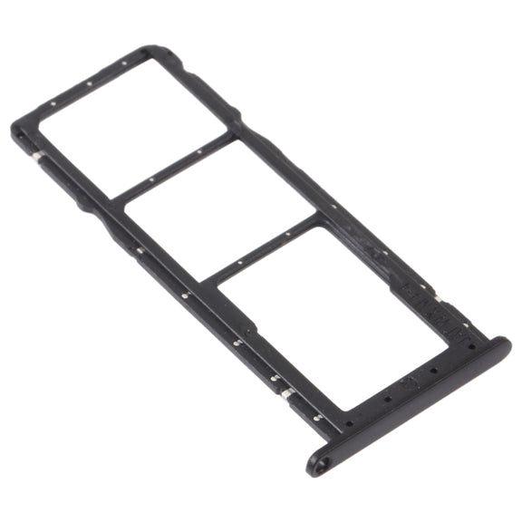 SIM Card Tray + SIM Card Tray + Micro SD Card Tray for Honor 8A 2020 (Black)