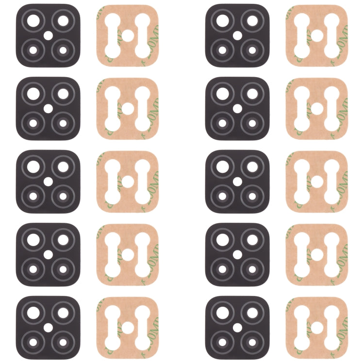 For Huawei Nova 8 SE  10pcs Back Camera Lens (Black)