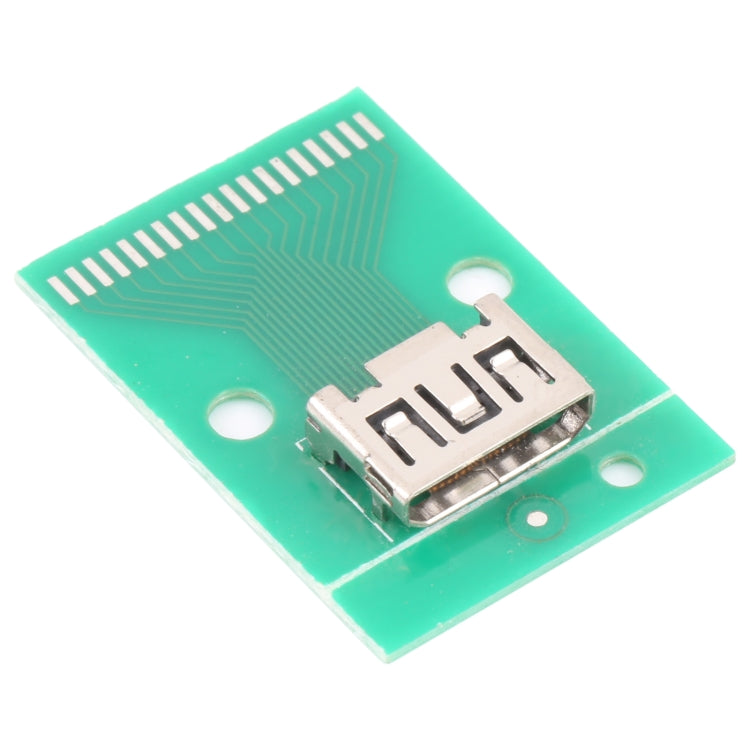 Mini HDMI Female Test Board HDMI-C with PCB 19pin
