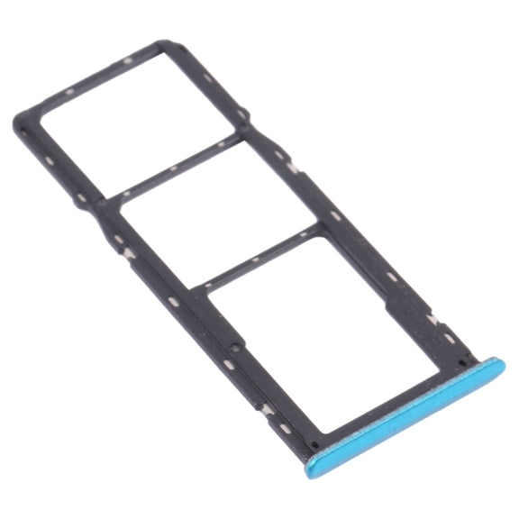 For OPPO Realme 5i RMX2030, RMX2032 SIM Card Tray + SIM Card Tray + Micro SD Card Tray (Green)