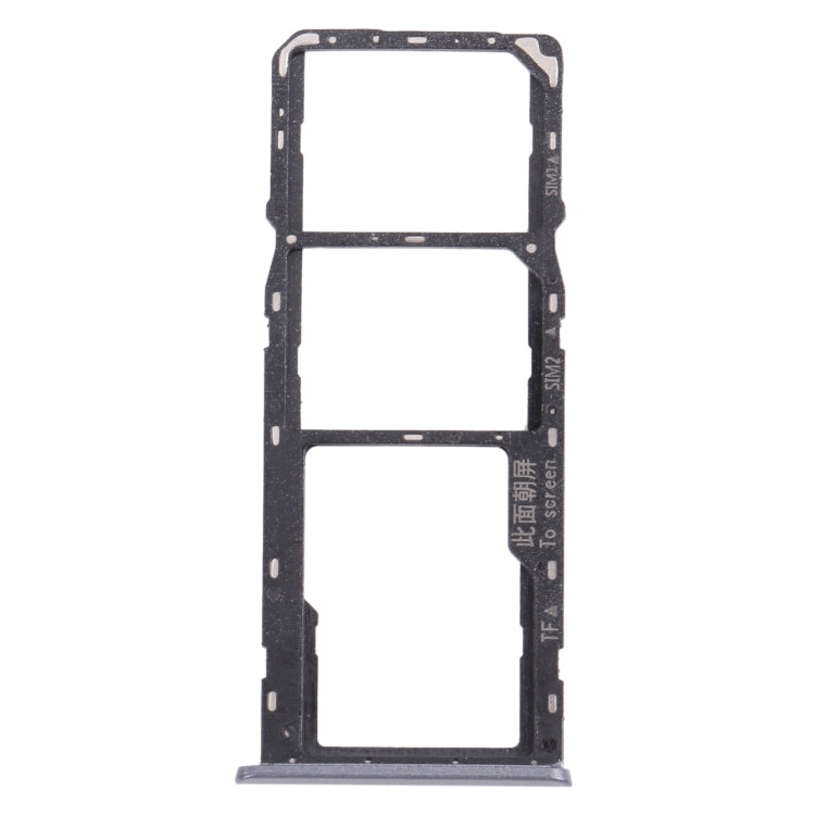 For OPPO Realme C3 RMX2027, RMX2020, RMX2021  SIM Card Tray + SIM Card Tray + Micro SD Card Tray (Grey)