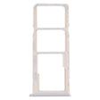 For OPPO A35 CPH2179  SIM Card Tray + SIM Card Tray + Micro SD Card Tray (White) - Card Socket by PMc TechLife | Online Shopping South Africa | PMc TechLife | Buy Now Pay Later Mobicred