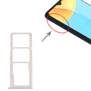 For OPPO A35 CPH2179  SIM Card Tray + SIM Card Tray + Micro SD Card Tray (White)