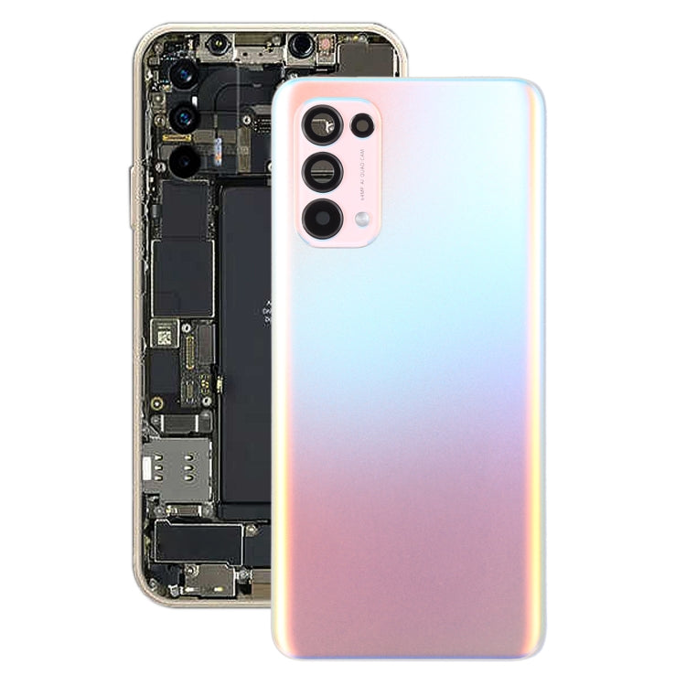 For OPPO Reno5 K PEGM10 Original Battery Back Cover (Orange)