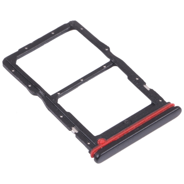 SIM Card Tray + NM Card Tray for Huawei nova 7 SE 5G Youth (Black)