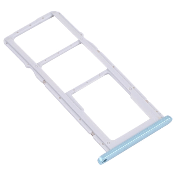 SIM Card Tray + SIM Card Tray + Micro SD Card Tray for Honor 9A(Blue)
