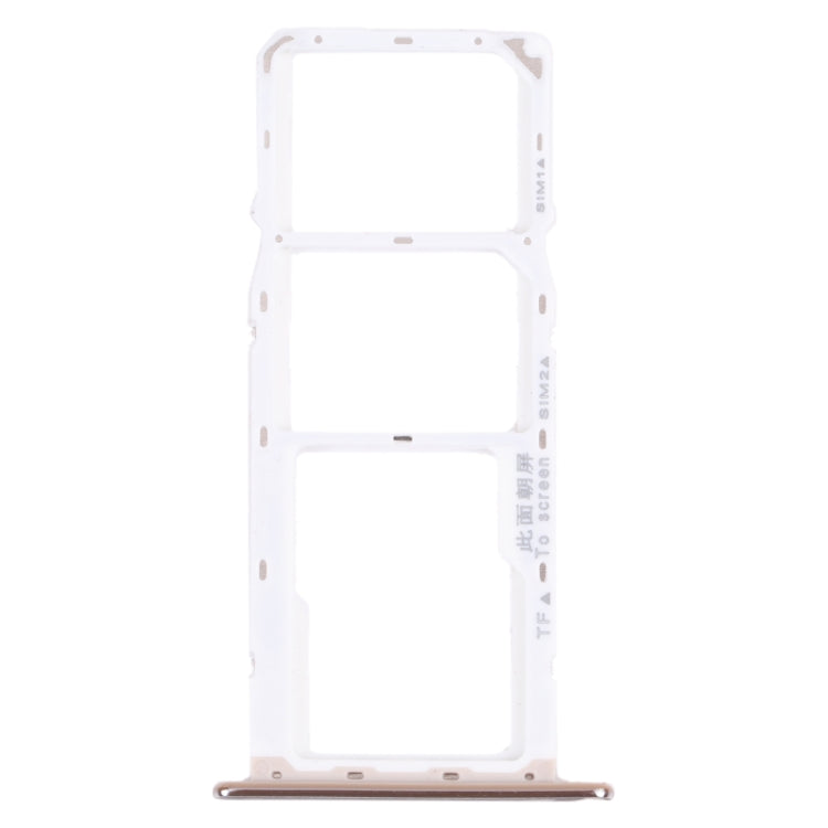 SIM Card Tray + SIM Card Tray + Micro SD Card Tray for Huawei Y6 Prime (2018) (Silver)