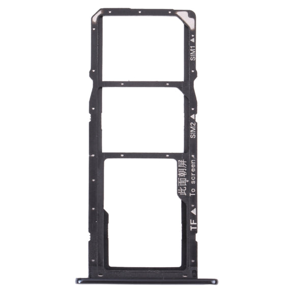 SIM Card Tray + SIM Card Tray + Micro SD Card Tray for Huawei Y6 (2018) (Black)