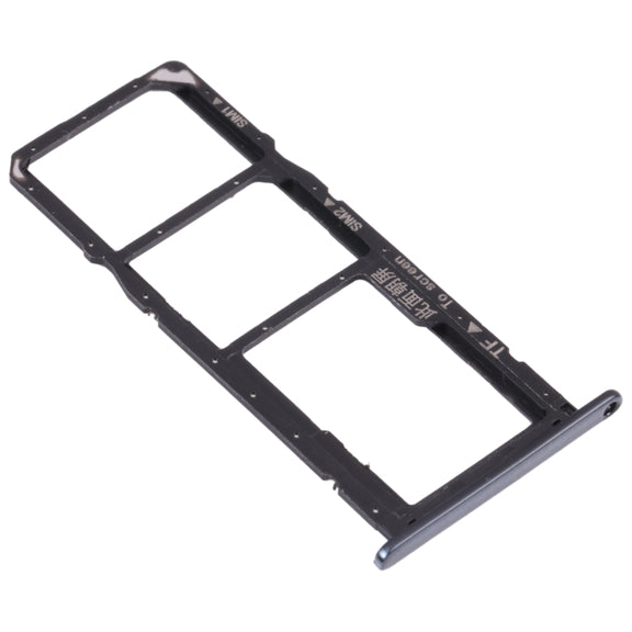 SIM Card Tray + SIM Card Tray + Micro SD Card Tray for Honor 7A Pro (Black)