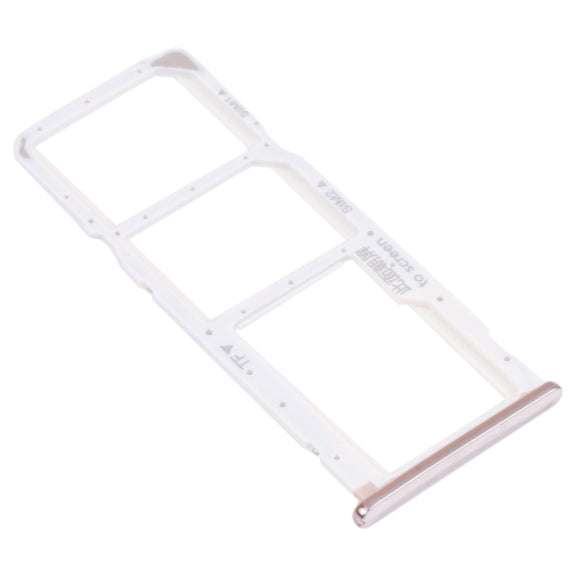 SIM Card Tray + SIM Card Tray + Micro SD Card Tray for Huawei Nova 2 Lite / Y7 Prime (2018) (Silver)