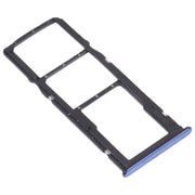SIM Card Tray + SIM Card Tray + Micro SD Card Tray for Huawei Y7 Pro 2018 (Blue)