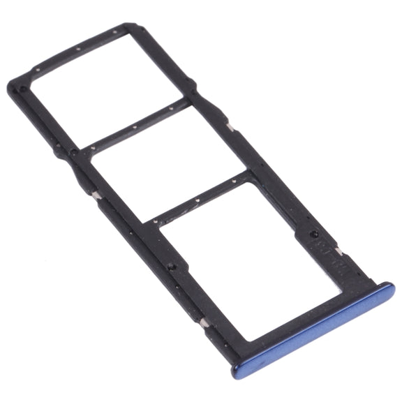 SIM Card Tray + SIM Card Tray + Micro SD Card Tray for Huawei Enjoy 8 (Blue)