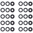 For OPPO Reno4 4G / Reno4 5G 10pcs Back Camera Lens - Camera Series by PMc TechLife | Online Shopping South Africa | PMc TechLife | Buy Now Pay Later Mobicred