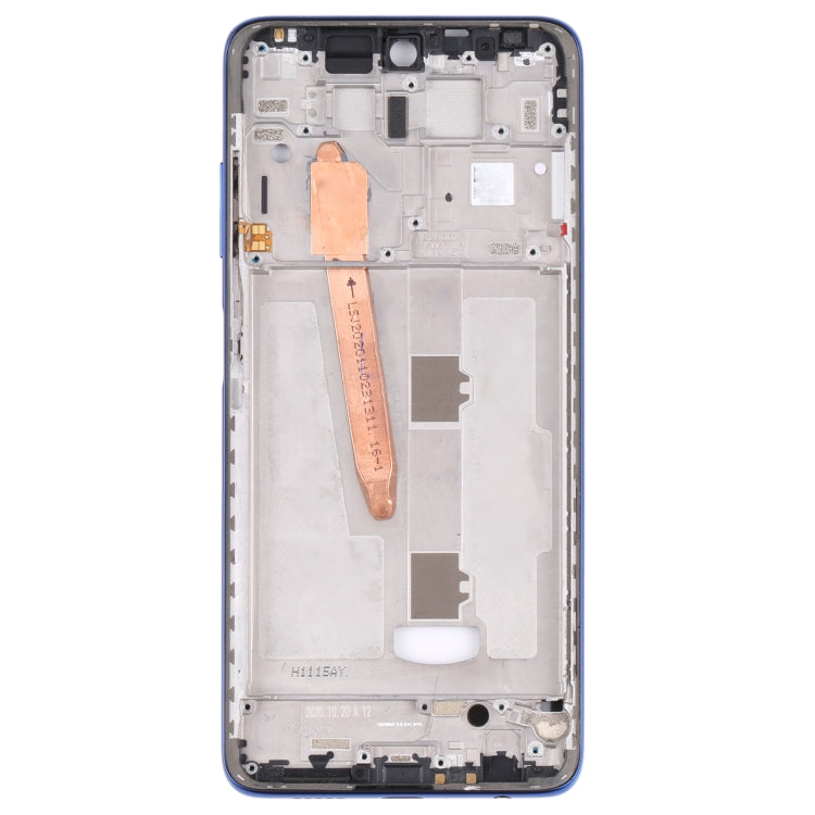 Original Middle Frame Bezel Plate for Xiaomi Poco X3 (Blue)