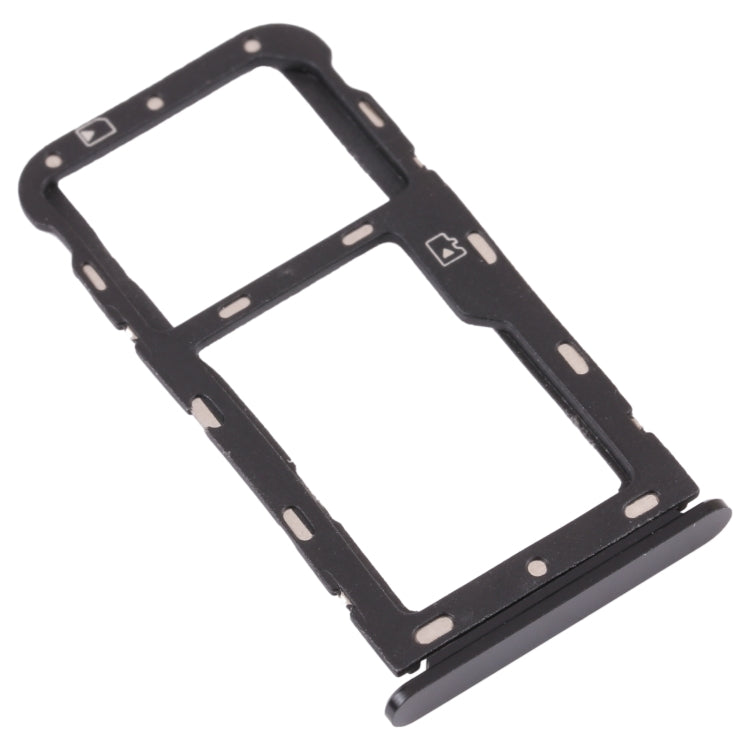 SIM Card Tray + Micro SD Card Tray for ZTE Blade V9 (Grey)