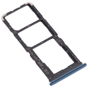 For vivo Y11s V2028 SIM Card Tray + SIM Card Tray + Micro SD Card Tray (Blue)