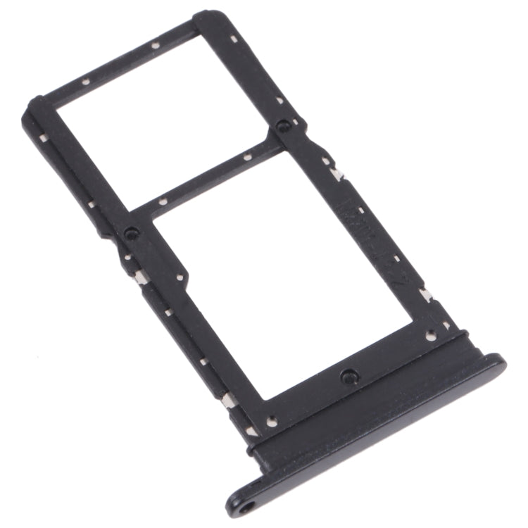 SIM Card Tray + SIM Card Tray / Micro SD Card Tray for Honor Play 30 Plus(Black)