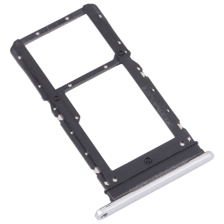 SIM Card Tray + SIM Card Tray / Micro SD Card Tray for Honor Play 30 Plus(Silver)
