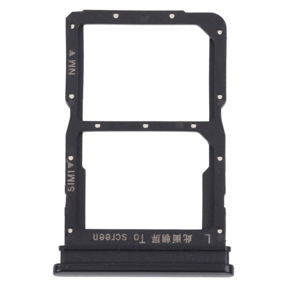 SIM Card Tray + NM Card Tray for Honor 30i (Black)