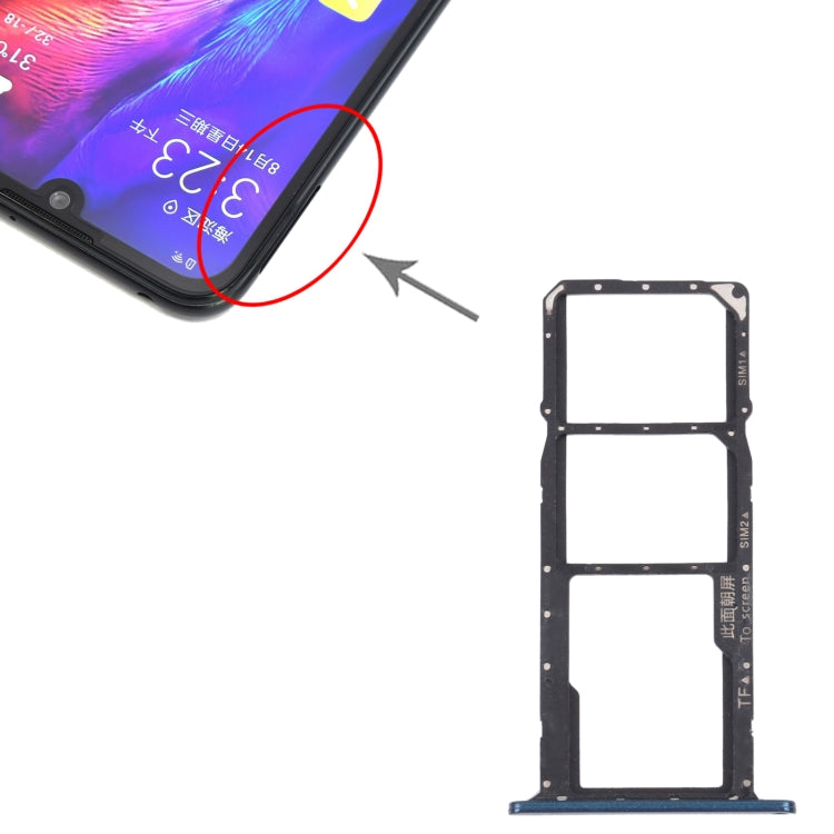 SIM Card Tray + SIM Card Tray + Micro SD Card Tray for Honor Play 8(Green)