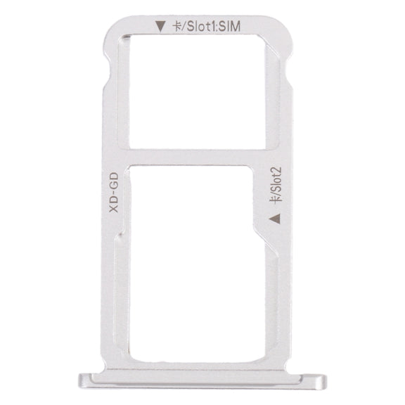 SIM Card Tray + SIM Card Tray / Micro SD Card Tray for Honor Mate 9 Lite (Silver)