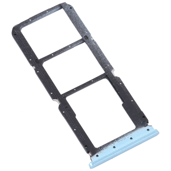 For OPPO A56 5G SIM Card Tray + SIM Card Tray + Micro SD Card Tray (Blue)