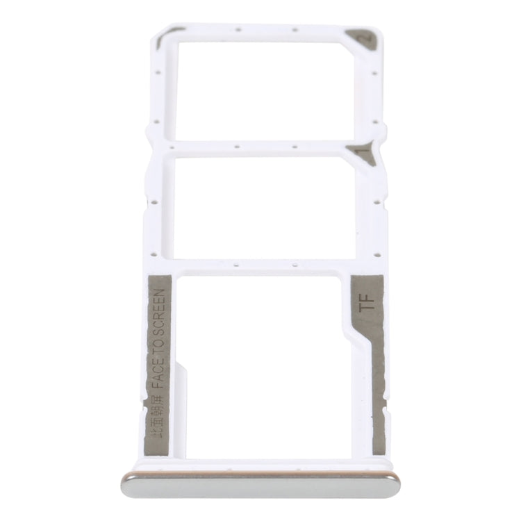 SIM Card Tray + SIM Card Tray + Micro SD Card Tray For Xiaomi Redmi Note 11S 5G (Silver)
