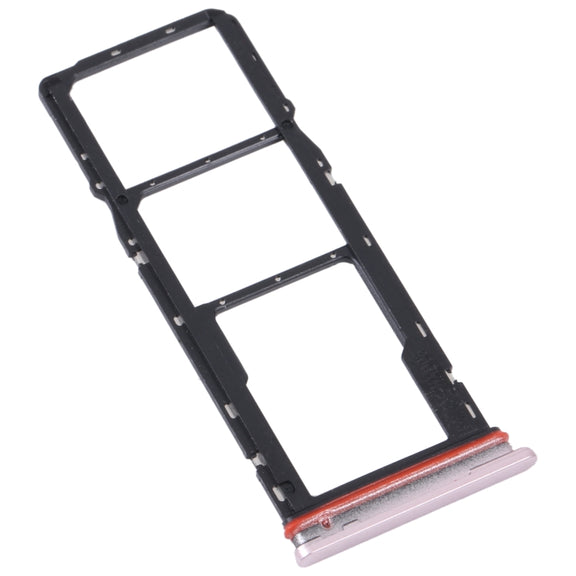 For Motorola Moto G42 SIM Card Tray + SIM Card Tray + Micro SD Card Tray (Gold)
