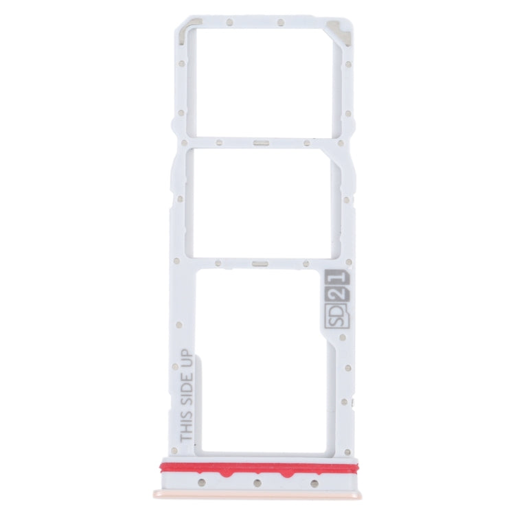 For Motorola Moto G32 SIM Card Tray + SIM Card Tray + Micro SD Card Tray (Gold)