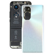 For Honor 50 Pro Battery Back Cover(Silver) - Back Cover by PMc TechLife | Online Shopping South Africa | PMc TechLife | Buy Now Pay Later Mobicred