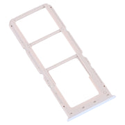 For OPPO A52 4G SIM Card Tray + SIM Card Tray + Micro SD Card Tray (White)