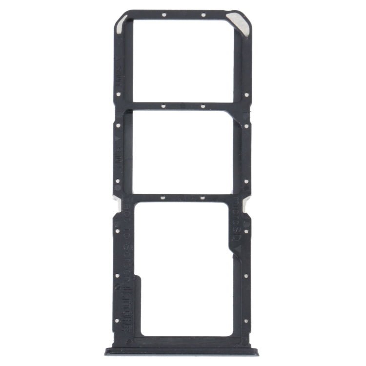 For OPPO K9S SIM Card Tray + SIM Card Tray + Micro SD Card Tray (Black)